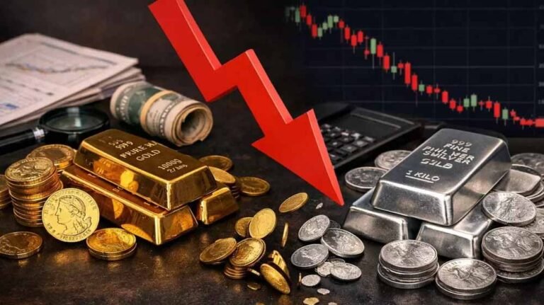 चांदी का बुलबुला फूटा! एक झटके में ₹1 लाख की गिरावट, सोने के भाव भी टूटे