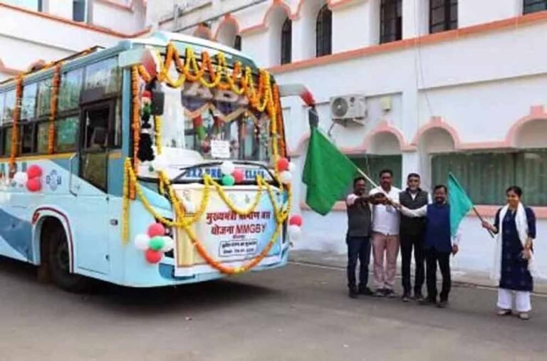 मुख्यमंत्री ग्रामीण बस सेवा के तृतीय चरण का सीएम साय ने वर्चुअल किया शुभारंभ