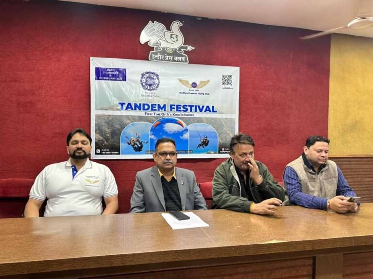 आसमान से मध्यप्रदेश की पहचान, टूरिज्म बोर्ड व फ्लाइंग क्लब का संयुक्त आयोजन
