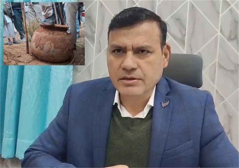 निवाई में रहस्यमय घड़ा: दिन भर की जांच के बाद रात को दोबारा खुदाई