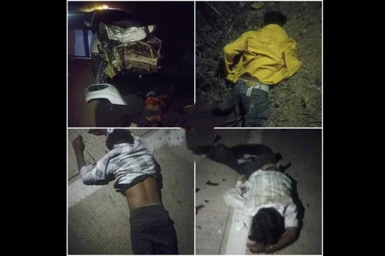 बड़वारा के समीप एनएच पर भीषण सड़क हादसा, कार और बाइक की सीधी भिड़ंत, बाइक सवार चार की मौत, कार सवार पांच घायल