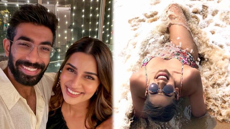 क्रिकेट स्टार की पत्नी संजना गणेशन की खूबसूरती ने उड़ाए होश, बिकिनी तस्वीरें वायरल