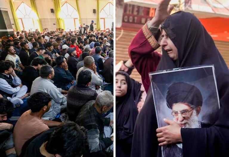 लखनऊ में खामेनेई की हत्या के विरोध में प्रदर्शन, महिलाओं-पुरुषों की आंखें नम