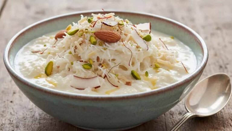 डेजर्ट में नया ट्विस्ट: घर पर बनाएं स्वादिष्ट कोकोनट रबड़ी