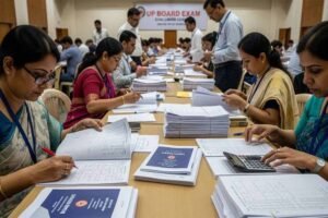 UP Board 10वीं-12वीं आंसरशीट चेकिंग आज से, त्रिस्तरीय मूल्यांकन लागू, जानें कब आएगा रिजल्ट