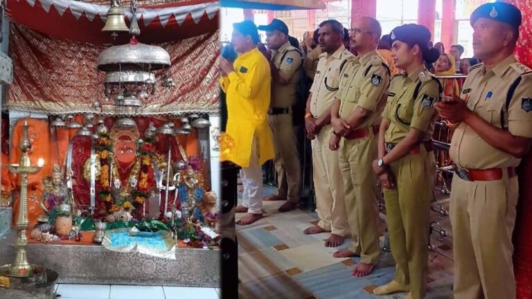 एसपी ने तरावली माता मंदिर में किया औचक निरीक्षण, नवरात्रि पर श्रद्धालुओं की सुरक्षा को दी प्राथमिकता