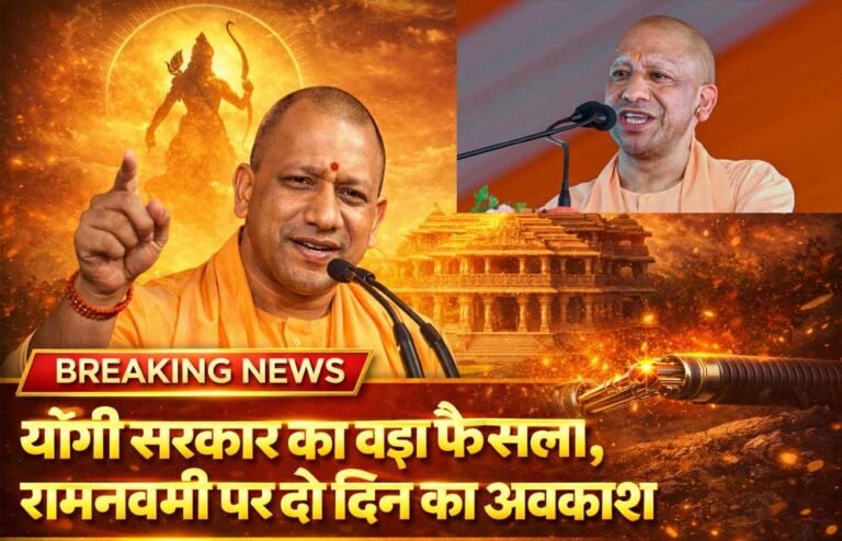 योगी सरकार का बड़ा निर्णय: रामनवमी पर दो दिन का अवकाश