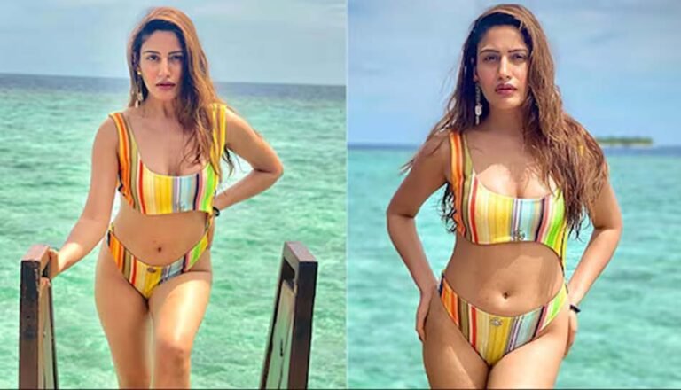 सुरभि चंदना का बोल्ड अवतार, पूल में पति संग रोमांटिक किस और मोनोकनी लुक में छाई
