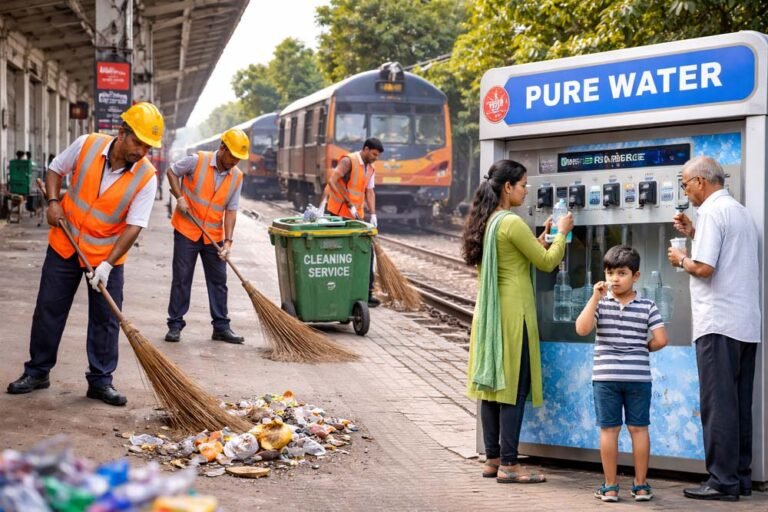 भोपाल मंडल का बड़ा कदम: रेलवे स्टेशनों पर शुद्ध पानी और स्वच्छता अभियान की शुरुआत