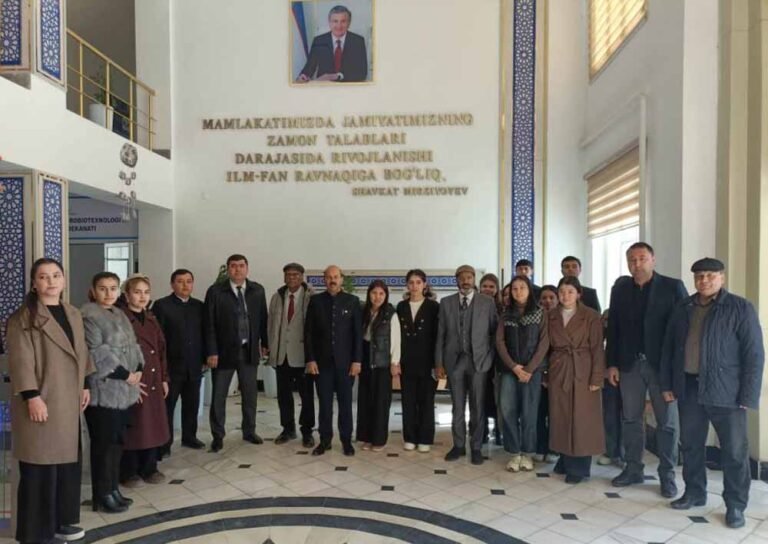 इंदिरा गांधी कृषि विश्वविद्यालय और उज्बेकिस्तान के पांच विश्वविद्यालयों के मध्य उच्च शिक्षा एवं अनुसंधान में सहयोग हेतु हुए समझौते