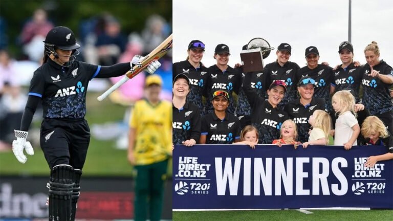 न्यूजीलैंड ने 4-1 से जीती सीरीज, 5वें टी20 में दक्षिण अफ्रीका को 92 रन से हराया