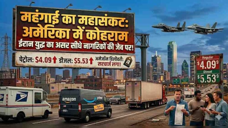 अमेरिका में पेट्रोल-डीजल के दाम आसमान पर, अमेजॉन और एयरलाइंस ने बढ़ाया बोझ, 2026 में आर्थिक संकट गहराया