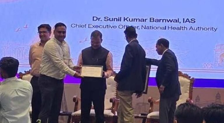 रायपुर: आयुष्मान भारत प्रधानमंत्री जन आरोग्य योजना में उत्कृष्ट प्रदर्शन पर छत्तीसगढ़ को मिले दो राष्ट्रीय पुरस्कार