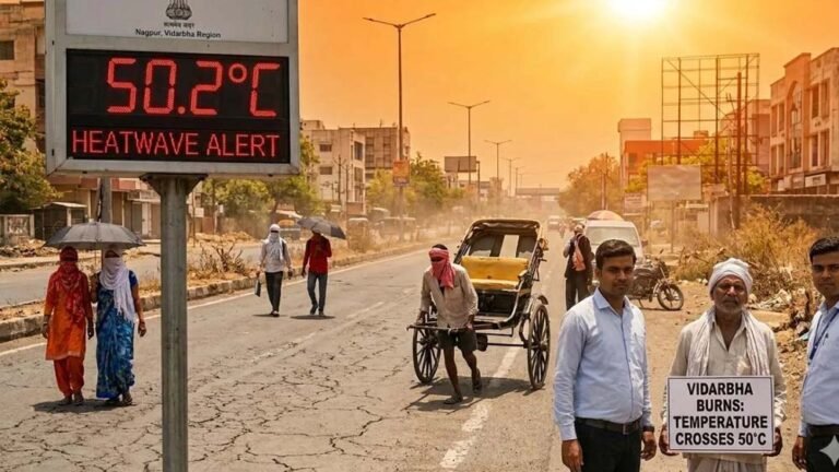 गर्मियों में उफान: UP-MP और अन्य राज्यों में हीटवेव, गोंदिया में ट्रैफिक सिग्नल बंद