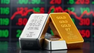 चांदी ₹5000 टूटी, गोल्ड रेट्स में 1.87 लाख रुपये की कमी, जानें नए रेट्स