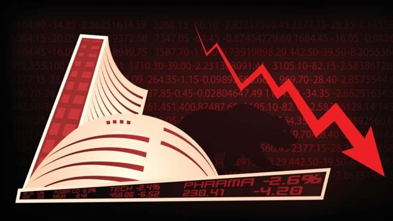 सेंसेक्स में गिरावट: होर्मुज संकट, क्रूड के उछाल और IT शेयरों का संकट, 755 अंक की गिरावट
