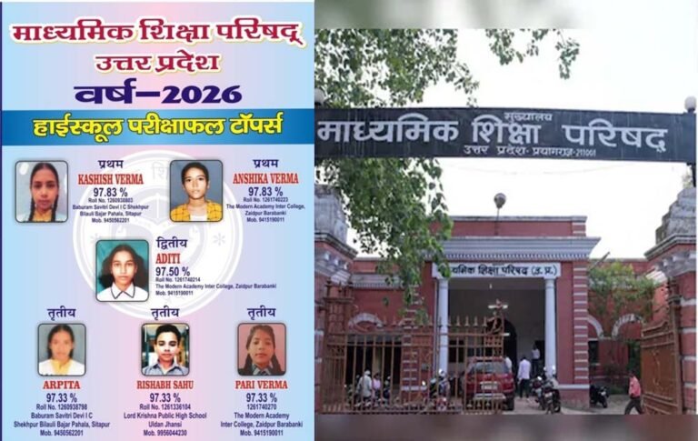 यूपी बोर्ड 12वीं रिजल्ट में शिखा वर्मा ने 97.60% से किया टॉप, बनीं प्रदेश की टॉपर
