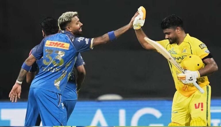 वानखेड़े में संजू सैमसन का तूफानी शतक, MI vs CSK मैच में बनाए 10 चौके, 6 छक्के
