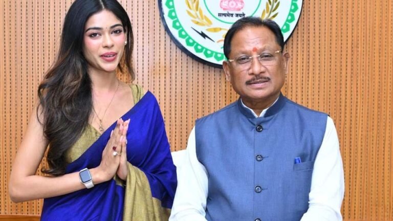 मिस इंडिया छत्तीसगढ़ अनुष्का सोन की CMसाय से सौजन्य मुलाकात, विधानसभा का ऐतिहासिक सत्र देखा