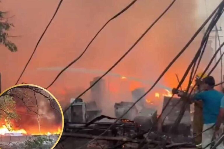 झुग्गी बस्ती में आग का कहर, बच्चों की मौत का दावा, इलाके में अफरा-तफरी