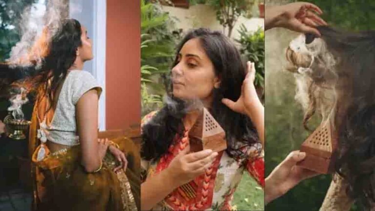 समब्रानी धूप से बालों की देखभाल का आयुर्वेदिक तरीका