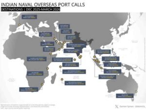 हिंद-प्रशांत क्षेत्र में भारतीय नौसेना की बड़ी कूटनीति, खाड़ी और दक्षिण-पूर्व एशिया के बंदरगाहों पर दी दस्तक