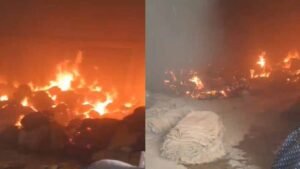 राइस मिल के गोदाम में आग से बड़ा नुकसान, कांकेर में धान-बारदाना राख