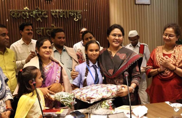 सेजेस कन्नेवाड़ा की हिमांशी को उज्ज्वल भविष्य की दी शुभकामनाएं