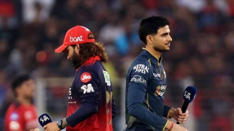 गुजरात टाइटंस ने रॉयल चैलेंजर्स बैंगलोर के खिलाफ जीता टॉस