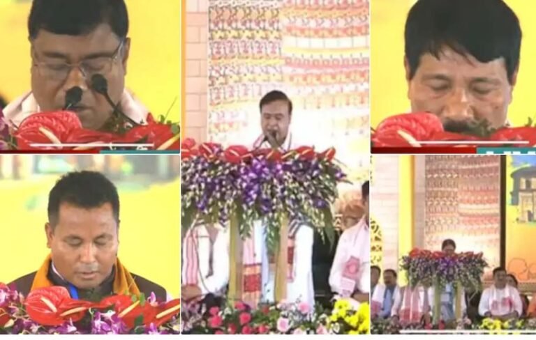 असम में फिर हिमंता सरकार: दूसरी बार मुख्यमंत्री बने हिमंता बिस्वा सरमा, 4 विधायक भी बने मंत्री
