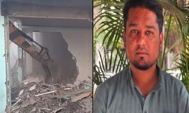 TCS विवाद के बाद प्रशासन सख्त, AIMIM नेता मतीन पटेल की संपत्तियों पर बुलडोजर कार्रवाई