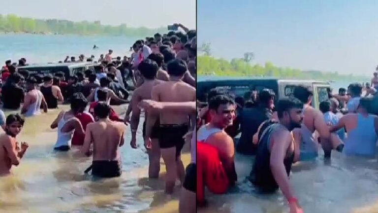 सोशल मीडिया स्टंट बना मुसीबत, नदी के बीच ले गए थार; वायरल वीडियो पर बवाल