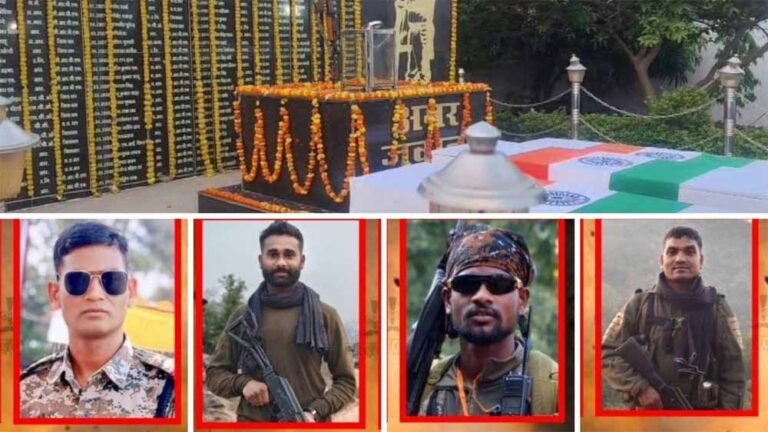 वीर सपूतों को आखिरी सलाम: IED ब्लास्ट में शहीद 4 जवान, गम में डूबा गांव