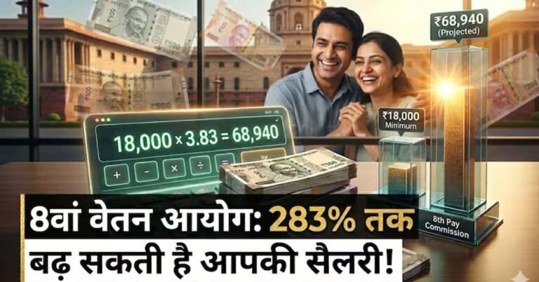कर्मचारियों के लिए खुशखबरी: 8वें वेतन आयोग से सैलरी 283% तक बढ़ सकती है