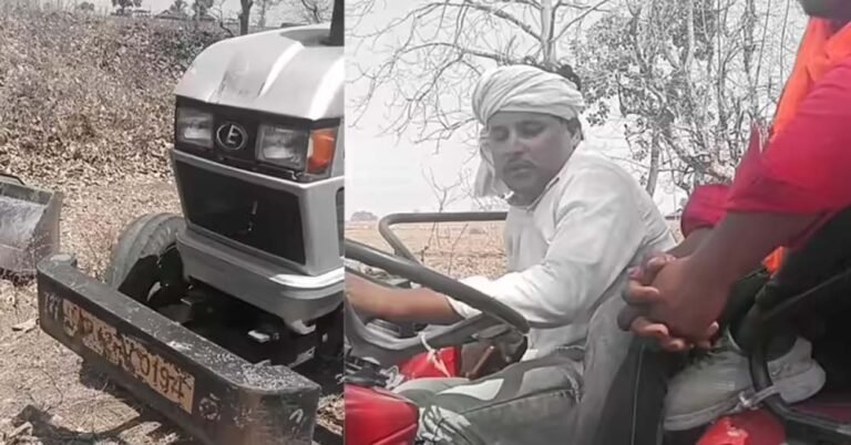 खनन माफिया ने किया बर्बरतापूर्ण प्रयास, पटवारी को ट्रैक्टर से रौंदने की कोशिश, खंडवा में केस दर्ज