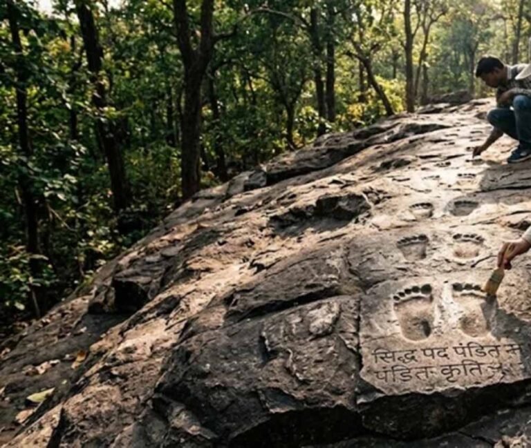 पत्थरों पर उकेरे गए रहस्यमयी निशान, मध्यप्रदेश में पुरातत्वविद भी हैरान