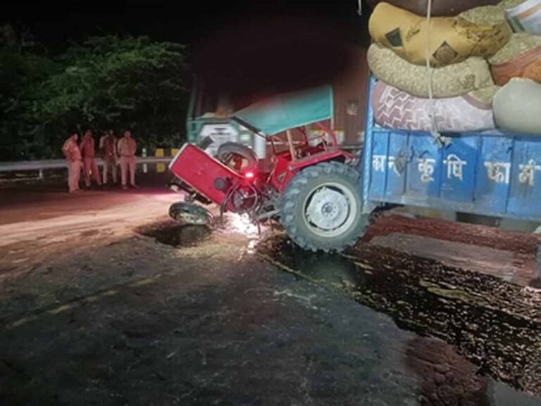 नेशनल हाईवे पर बड़ा हादसा: गोसलपुर में ट्रैक्टर और बस की जोरदार भिड़ंत, 39 घायल