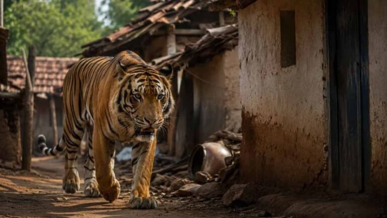 घर में घुसा बाघ बना काल, बांधवगढ़ में महिला की मौत; बचाने पहुंचे तीन लोग घायल