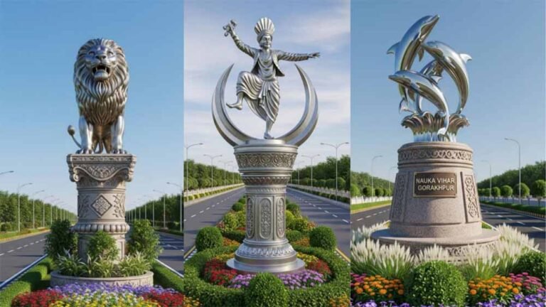 डिवाइडर का होगा कलात्मक विकास, लगाई जाएंगी थिमेटिक प्रतिमाएं