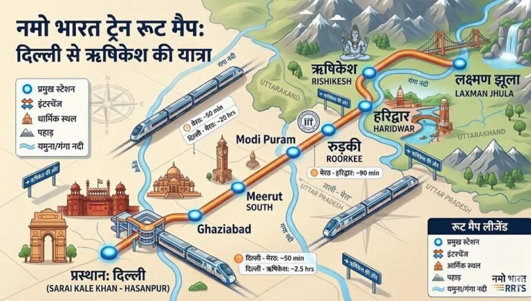 दिल्ली-मेरठ के बाद उत्तराखंड की बारी, हरिद्वार-ऋषिकेश तक नमो भारत विस्तार; जानिए कहां बनेंगे स्टेशन