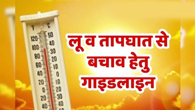 लू, आकाशीय बिजली और सर्पदंश से बचाव को लेकर एडवाइजरी जारी, लोगों से सतर्क रहने की अपील