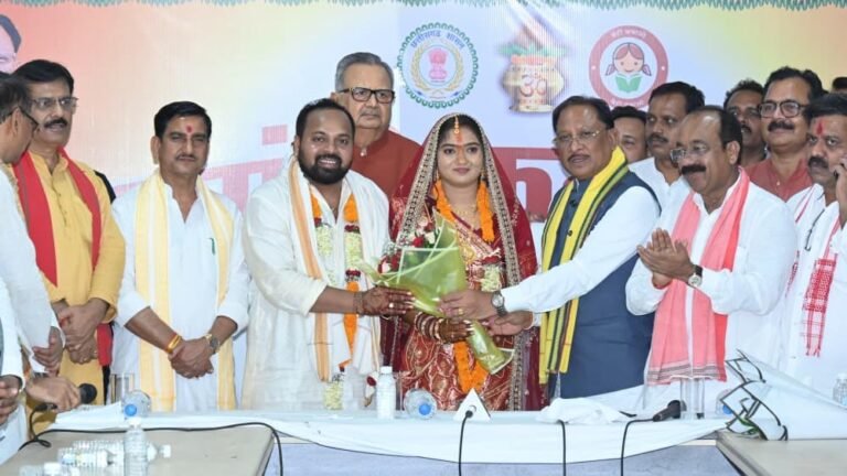 मुख्यमंत्री कन्या विवाह योजना बनी बेटियों का सहारा, सम्मान और सुरक्षा दे रही सरकार : मुख्यमंत्री विष्णुदेव साय