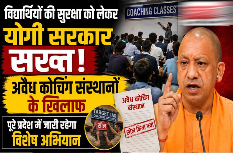विद्यार्थियों की सुरक्षा पर योगी सरकार सख्त, अवैध कोचिंग संस्थानों के खिलाफ पूरे यूपी में चलेगा विशेष अभियान