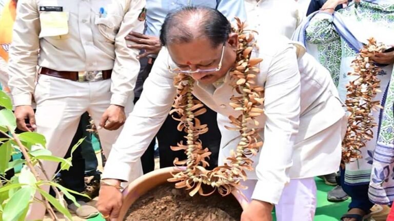 मुख्यमंत्री विष्णुदेव साय ने हितग्राहियों से की आत्मीय मुलाकात, ‘एक पेड़ मां के नाम’ अभियान के तहत किया पौधरोपण