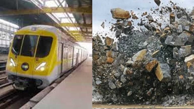 पथरीली जमीन बनी Indore Metro प्रोजेक्ट की बाधा, एयरपोर्ट क्षेत्र में शुरू हुई ब्लास्टिंग