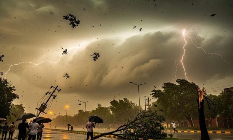मध्य प्रदेश में अगले 24 घंटे भारी, आंधी-तूफान और बिजली गिरने का खतरा; 50 जिलों में येलो अलर्ट जारी