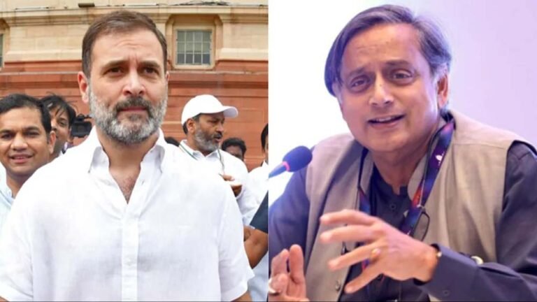 शशि थरूर की तारीफ से सियासी घमासान: भाजपा ने कांग्रेस नेतृत्व पर साधा निशाना