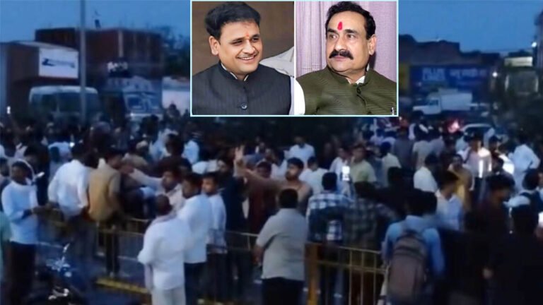 दतिया में BJP के टिकट फैसले पर फूटा गुस्सा, नरोत्तम मिश्रा समर्थकों का हाईवे पर उग्र प्रदर्शन