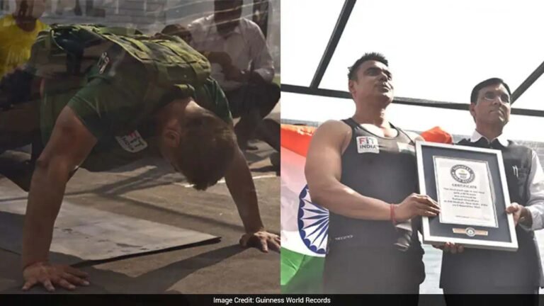 ‘पुश-अप मैन’ रोहताश चौधरी ने तोड़ा विश्व रिकॉर्ड, खेल मंत्री ने किया सम्मानित