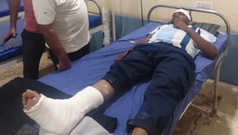 राजगढ़ में दबिश के दौरान बवाल, यूपी-एमपी पुलिस पर बरसे पत्थर; तीन पुलिसकर्मी घायल